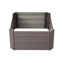 Garden Sanctuary Galvanized Steel Square Raised Garden Bed Planter Box
