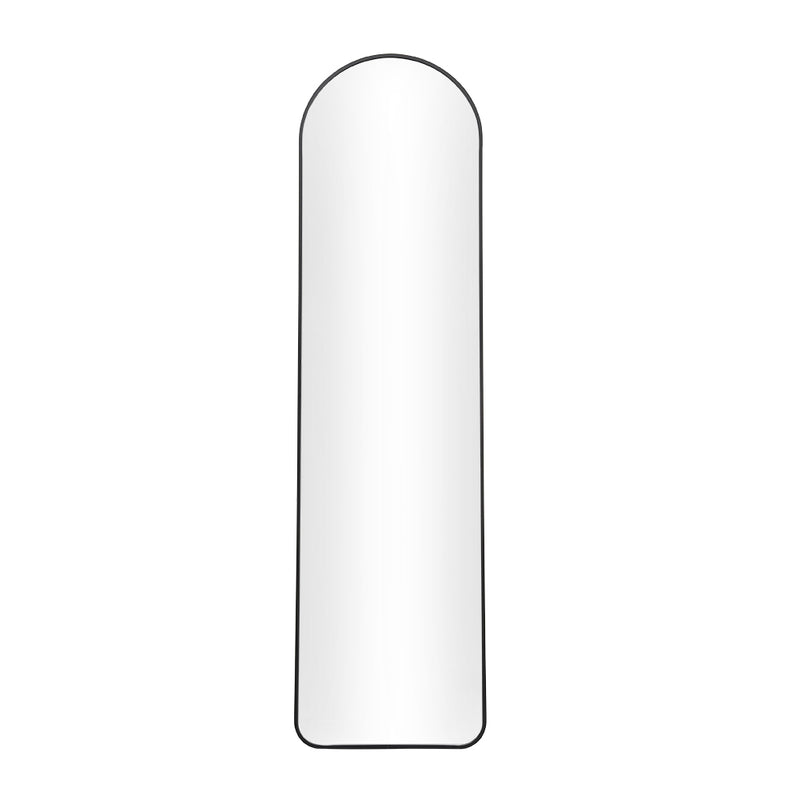 Livingandhome Modern Arched Metal Floor Mirror