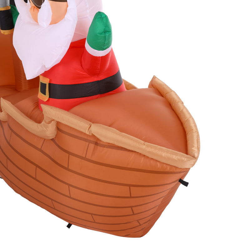 Lifeideas 1.8M Inflatable Pirate Santa Decoration