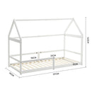 Livingandhome Kidâ??s Pine Wood House Bed