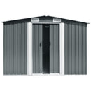 Breeins Galvanised Outdoor Storage Shed with Apex Roof