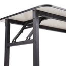 Livingandhome Folding Dining Table with Double Spring Mechanism