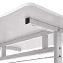 Manual Standing Height-Adjustable Computer Desk With Wheels