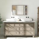 HOMCOM Wall Bathroom Mirror, Vanity Mirror, Grey