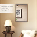 HOMCOM Wall Bathroom Mirror, Vanity Mirror, Grey