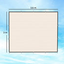 Outsunny Sun Shade Sail With UV Protection Beige