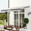 Outsunny 3.5 x 3(m) Electric Retractable Awning w/ Aluminium Frame