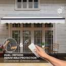Outsunny 3.5 x 3(m) Electric Retractable Awning w/ Aluminium Frame