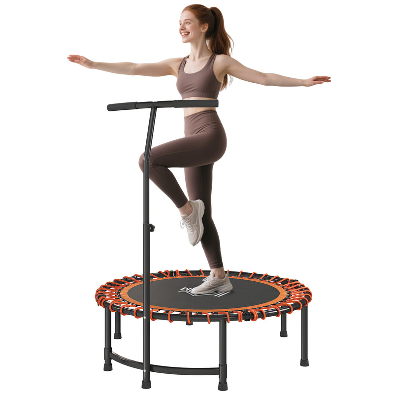 HOMCOM Trampoline Outdoor Bouncer Jumper Adjustable Handle