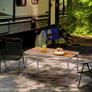 Outsunny Portable Folding Picnic Table Outdoor Lightweight BBQ Party Aluminum