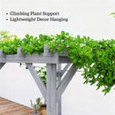 Outsunny 3 x 3 m Wooden Pergola Kit, Garden Gazebo Shelter, Grey