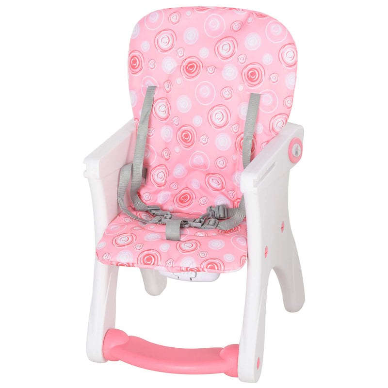 HOMCOM HDPE 3-in-1 Baby Booster High Chair Pink