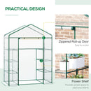 Outsunny Mini Greenhouse with 4 Tier 143 L x 73W x 195H cm