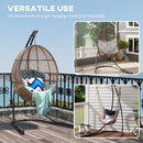 Outsunny Hammock Chair Stand w/ Extra Large Base, Hanging Hammock Stand Only