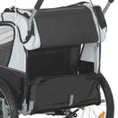 HOMCOM 2 Seat Bike Trailer with 5 Point Harness, for 18+ Months, Black