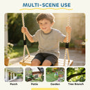 AIYAPLAY Swing Seat With Adjustable Wooden Seat For Kids