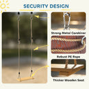 AIYAPLAY Swing Seat With Adjustable Wooden Seat For Kids