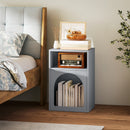 HOMCOM Bedside Table, Modern Bedside Cabinet For Bedroom