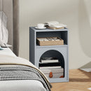 HOMCOM Bedside Table, Modern Bedside Cabinet For Bedroom