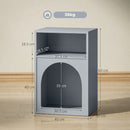 HOMCOM Bedside Table, Modern Bedside Cabinet For Bedroom