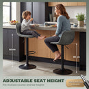HOMCOM Bar Stools Set Of 2, Modern Swivel Barstools For Dining Room, Green