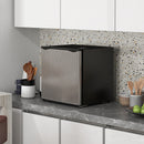 HOMCOM 35L Tabletop Freezer With Adjustable Temperature Wire Shelf Silver