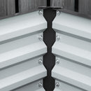 Outsunny Raised Garden Bed Elevated Planter Box for Flowers Grey