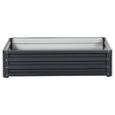 Outsunny Raised Garden Bed Elevated Planter Box for Flowers Grey