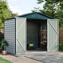 Breeins 8x5.7FT Metal Apex Roof Garden Storage Shed