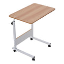 Height Adjustable Mobile Table Overbed Desk with Wheels