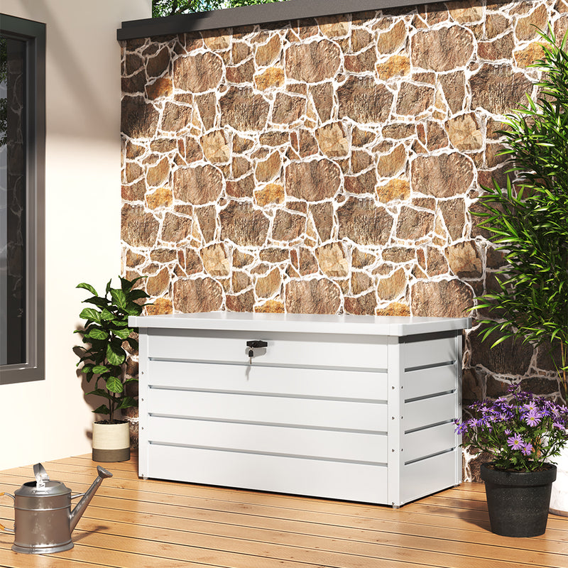 Garden Sanctuary Steel Garden Lockable Storage Box for Tools