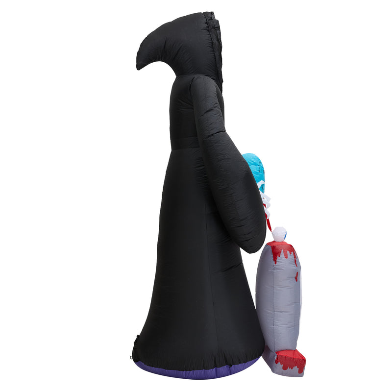 Lifeideas 8.9ft Halloween Inflatable Grim Reaper with LED Lights