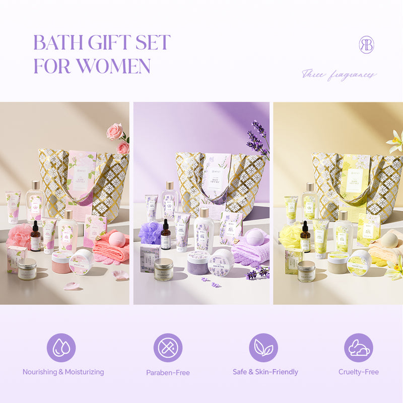 Sheonly 15pcs Scented Spa Bath Gift Set
