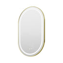 Livingandhome Anti-Fog Oval Wall Mounted LED Mirror
