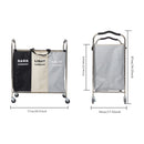 Lifeideas Laundry Storage Basket with Wheels and Handles