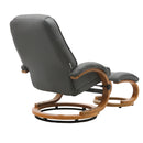 Livingandhome Ergonomic Executive Office Reclining Chair With Footstool