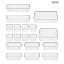 Lifeideas 18-Piece Transparent Desktop Organisers