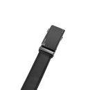 Automatic Buckle Leather Belt - Black