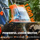 Outsunny 1500W Electric Tiller With 40cm Working Width, 20cm Tilling Depth