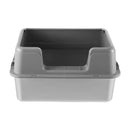 Livingandhome Semi-Closed Anti-Splash Cat Litter Box
