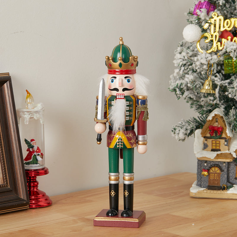 Lifeideas Wooden Nutcracker Soldier Figurine Christmas Ornament