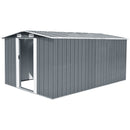 Breeins Galvanised Outdoor Storage Shed with Apex Roof