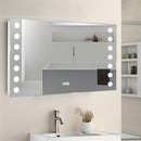 Modern Fog-Free LED Horizontal Bathroom Mirror