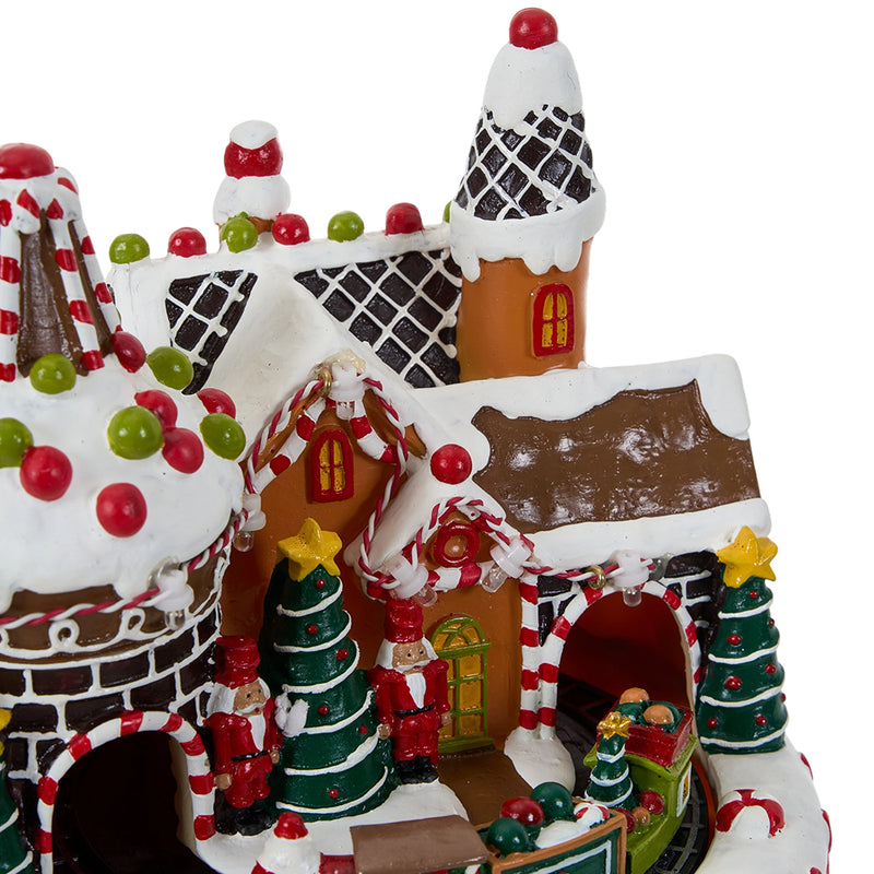 Lifeideas Christmas Castle Music Box Ornament
