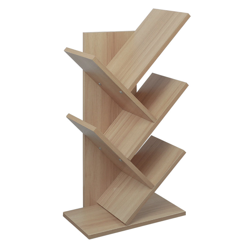Livingandhome Rustic Standing Tree Bookshelf