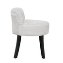 Livingandhome Velvet Soft Seat Low Back Vanity Stool Dressing Table Chair
