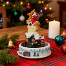 Lifeideas Santa Claus Reindeer Music Box Ornament