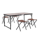Breeins Outdoor Foldable Picnic Table With Four Stools