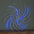 50cm Light Up Christmas Catherine Wheel With 96 Blue And White LEDs