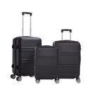 Livingandhome 3PCS Lockable Travel Suitcase Set